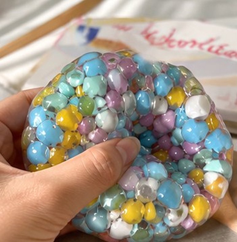 Boule Perles Arc-en-ciel